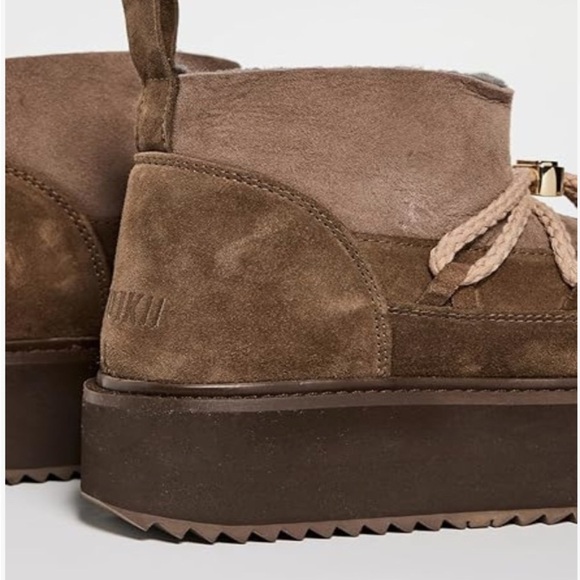 Inuikii Tan Platform Winter Boots - Picture 2 of 3